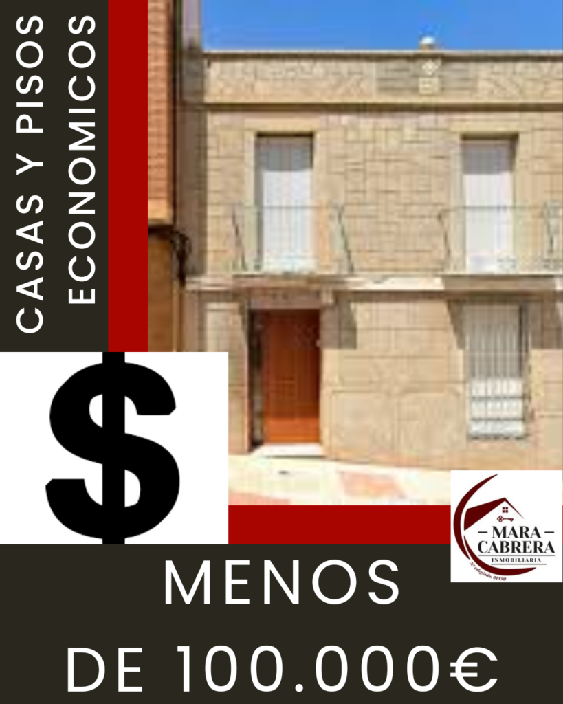 Todos los pisos y casas de menos de 100.000€